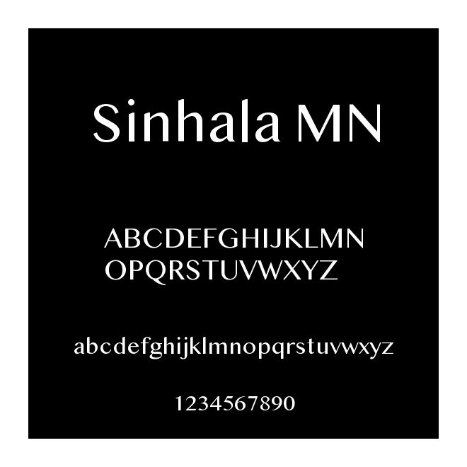 Sinhala MN
