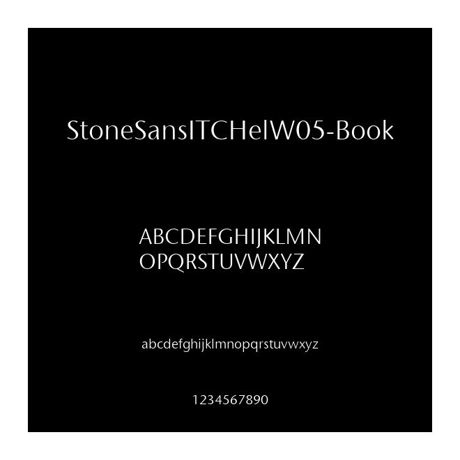 StoneSansITCHelW05-Book