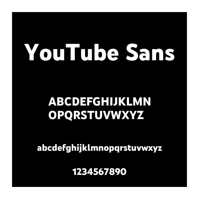 YouTube Sans