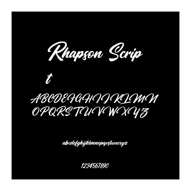 Rhapson Script