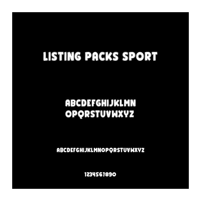 Listing Packs Sport
