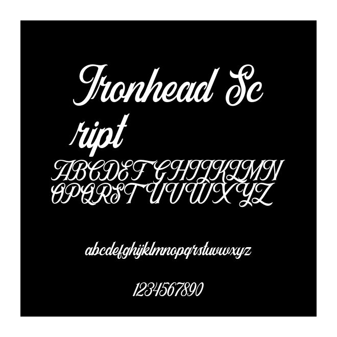 Ironhead Script