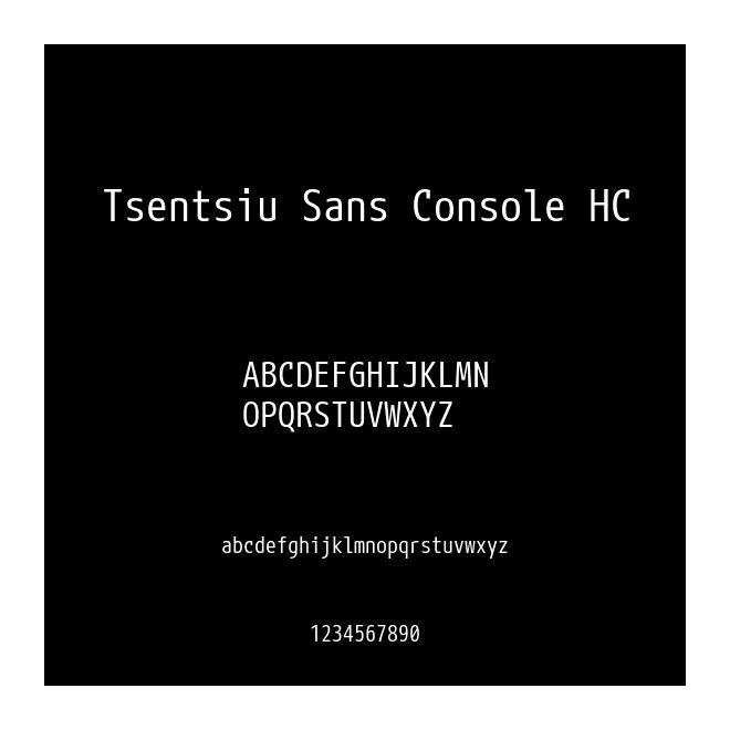 Tsentsiu Sans Console HC