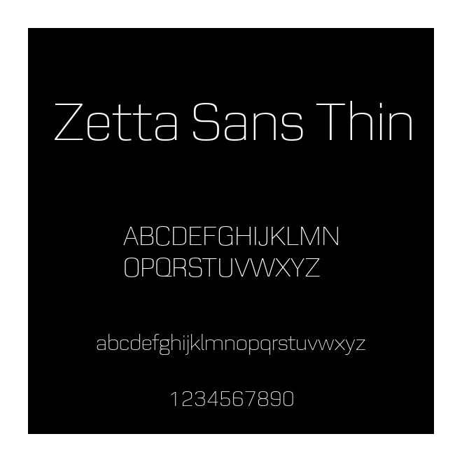 Zetta Sans Thin