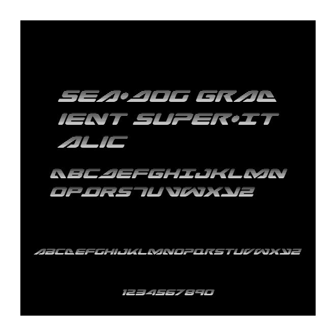 Sea-Dog Gradient Super-Italic