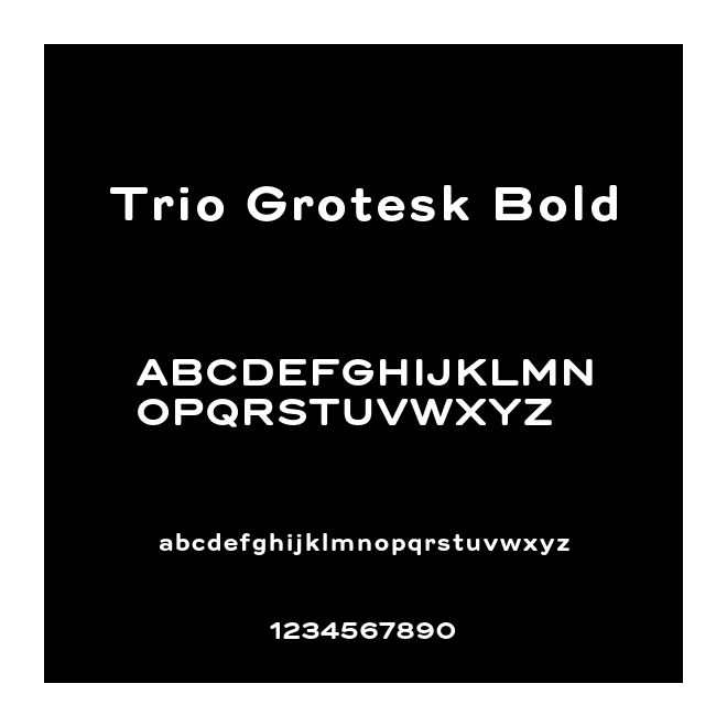 Trio Grotesk Bold