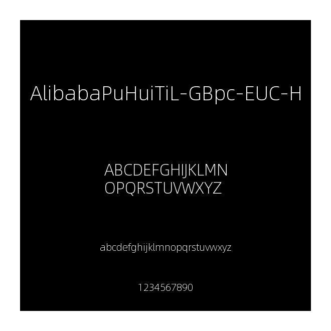 AlibabaPuHuiTiL-GBpc-EUC-H