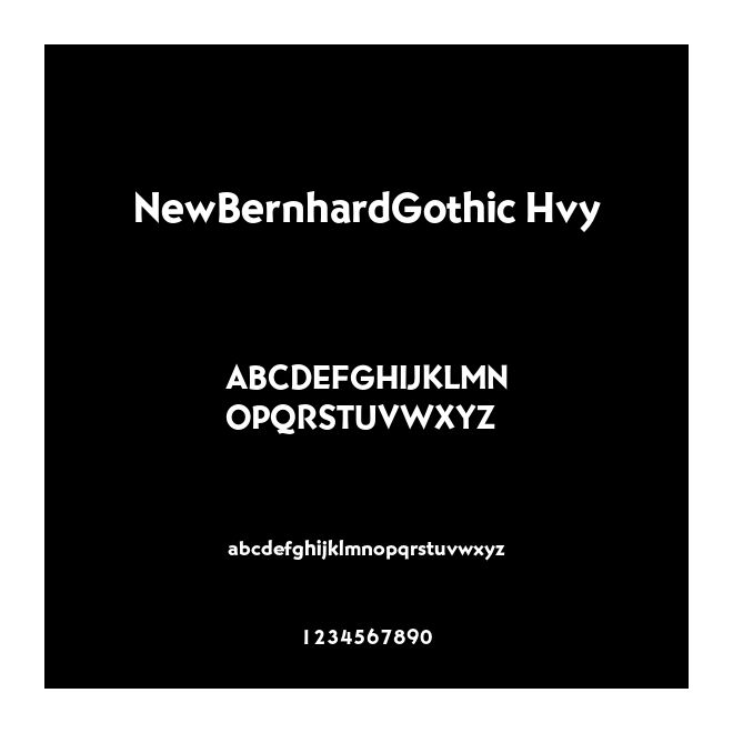 NewBernhardGothic Hvy