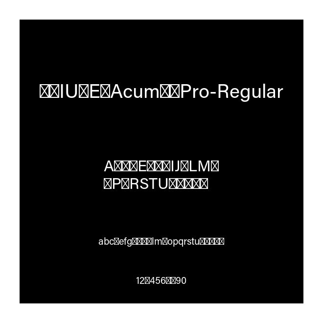 FNIUZE+AcuminPro-Regular