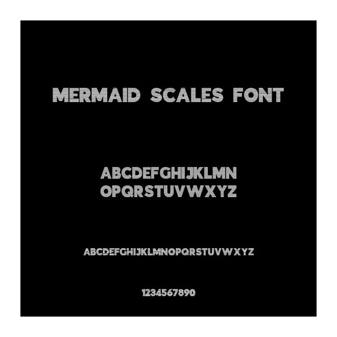 Mermaid Scales Font