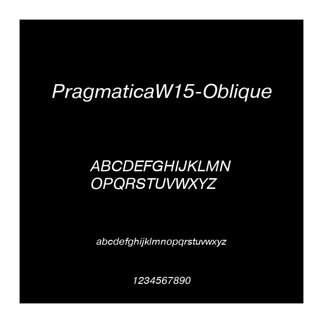 PragmaticaW15-Oblique