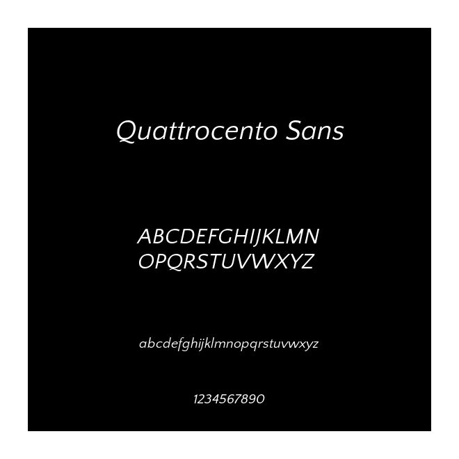 Quattrocento Sans