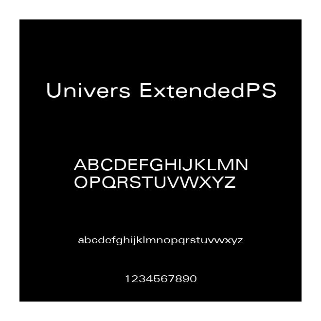 Univers ExtendedPS