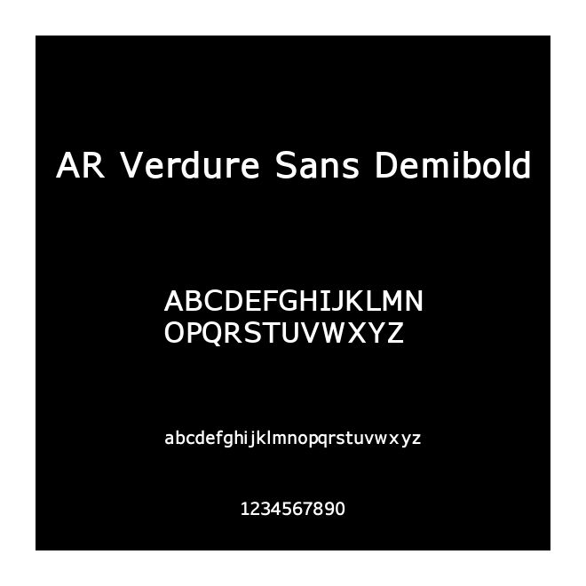 AR Verdure Sans Demibold