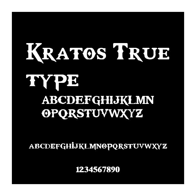 Kratos Truetype