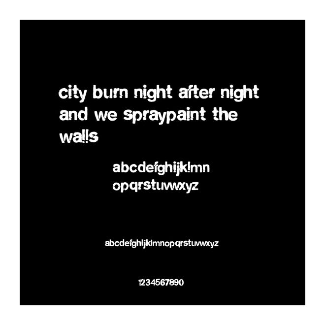 city burn night after night and we spraypaint the walls