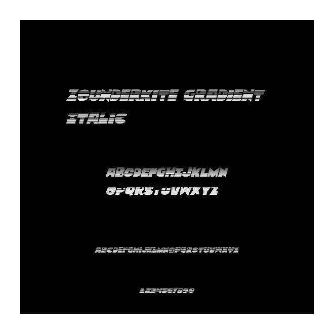 Zounderkite Gradient Italic