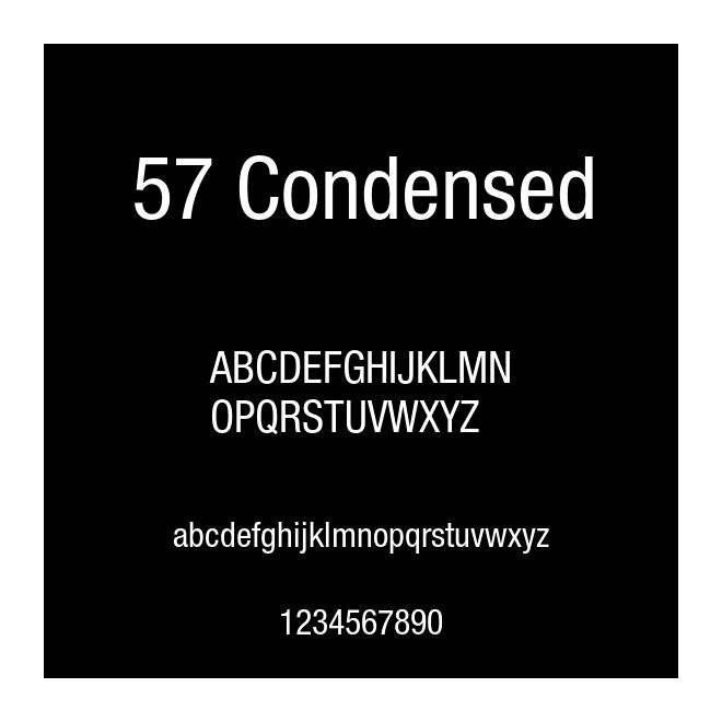 57 Condensed