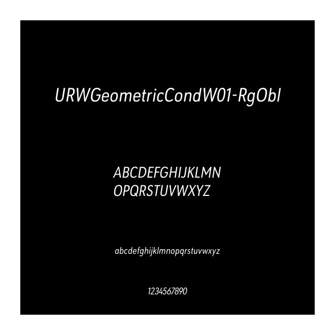 URWGeometricCondW01-RgObl