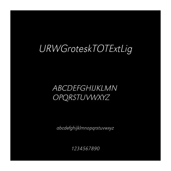 URWGroteskTOTExtLig