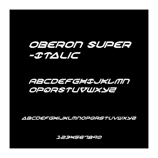 Oberon Super-Italic