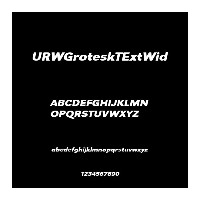 URWGroteskTExtWid