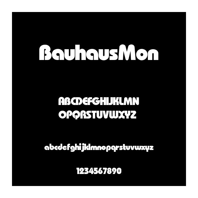 Bauhaus Mon