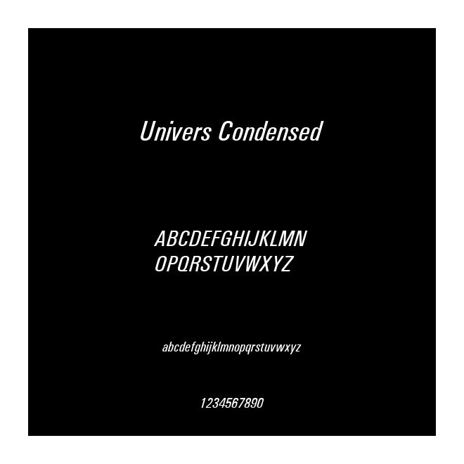 Univers Condensed