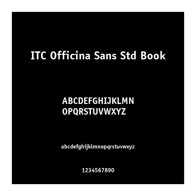 ITC Officina Sans Std Book