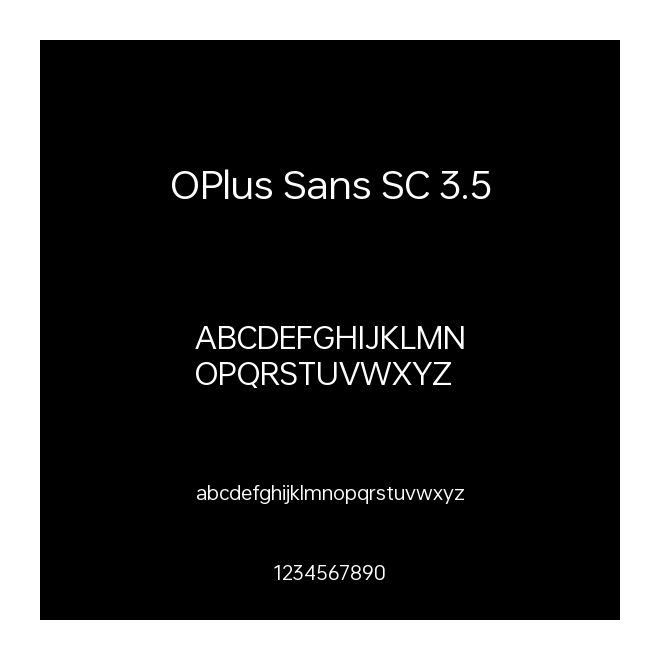 OPlus Sans SC 3.5