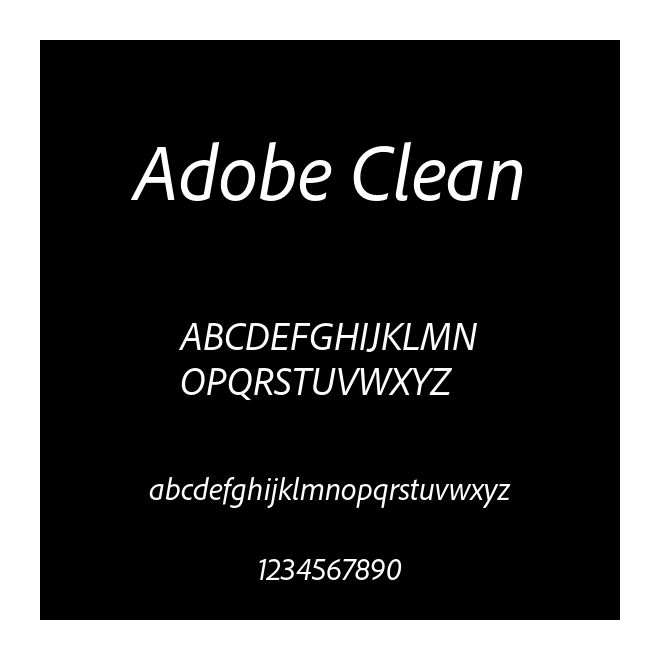 Adobe Clean