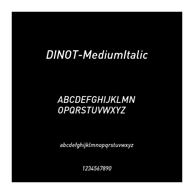 DINOT-MediumItalic