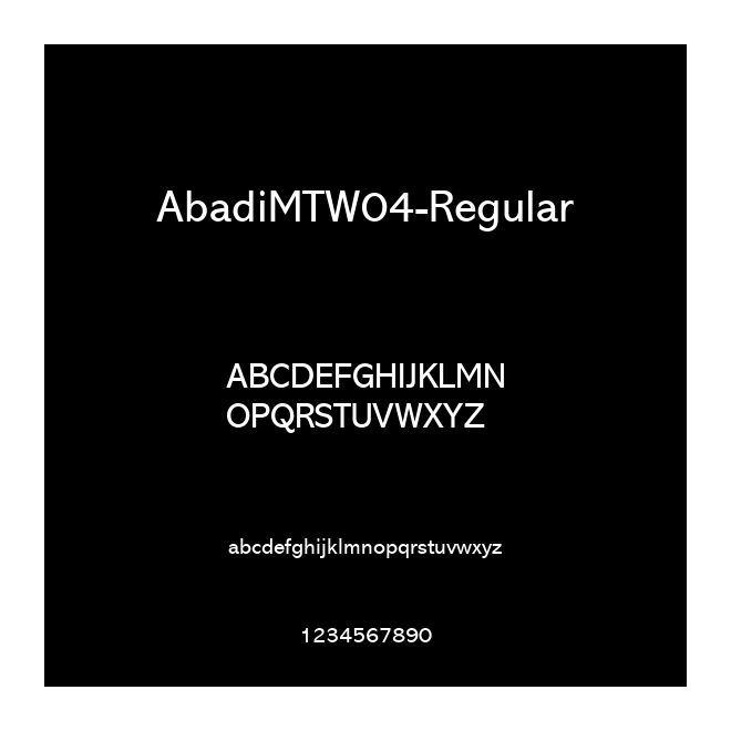 AbadiMTW04-Regular