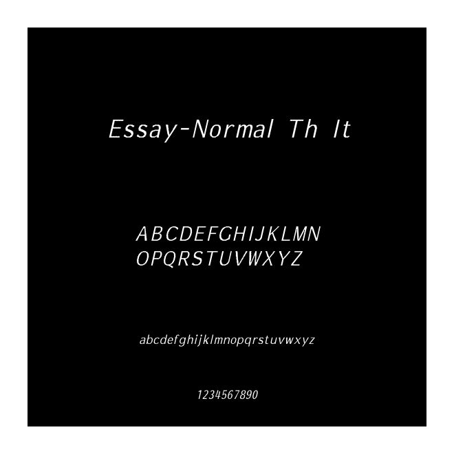 Essay-Normal Th It