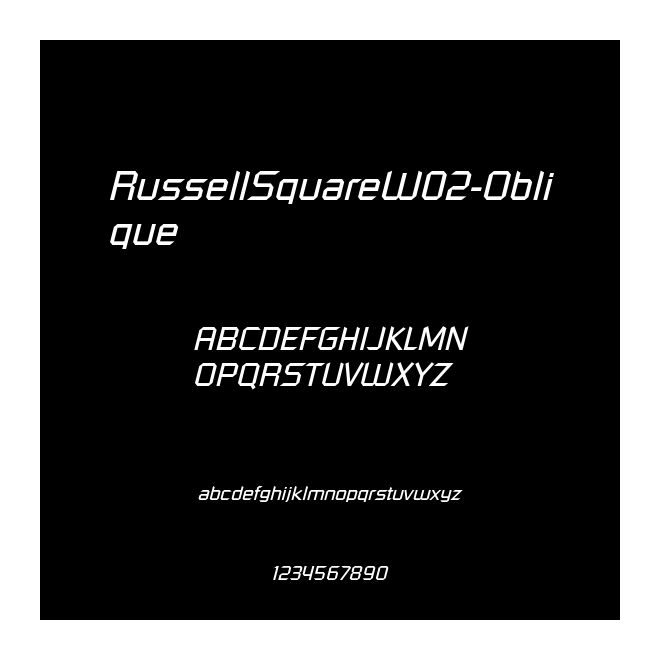 RussellSquareW02-Oblique