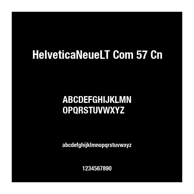HelveticaNeueLT Com 57 Cn