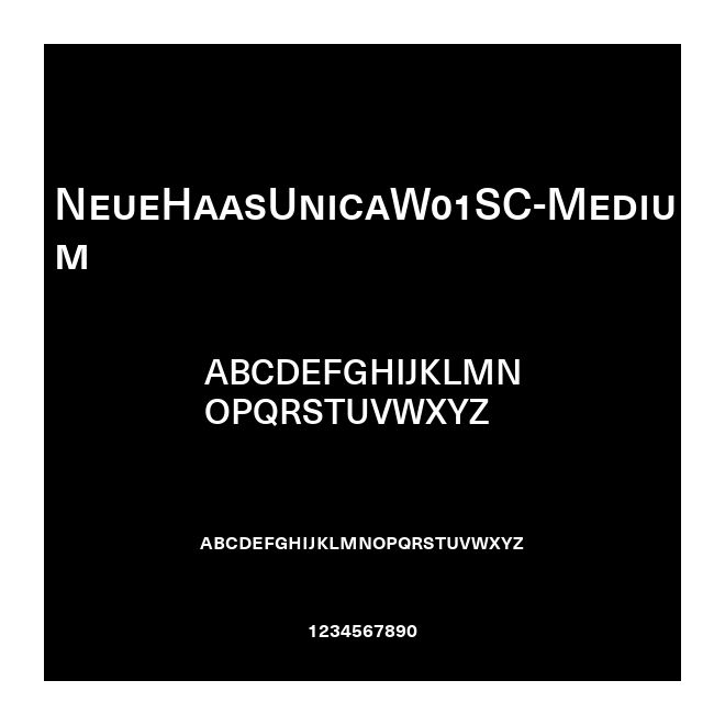 NeueHaasUnicaW01SC-Medium