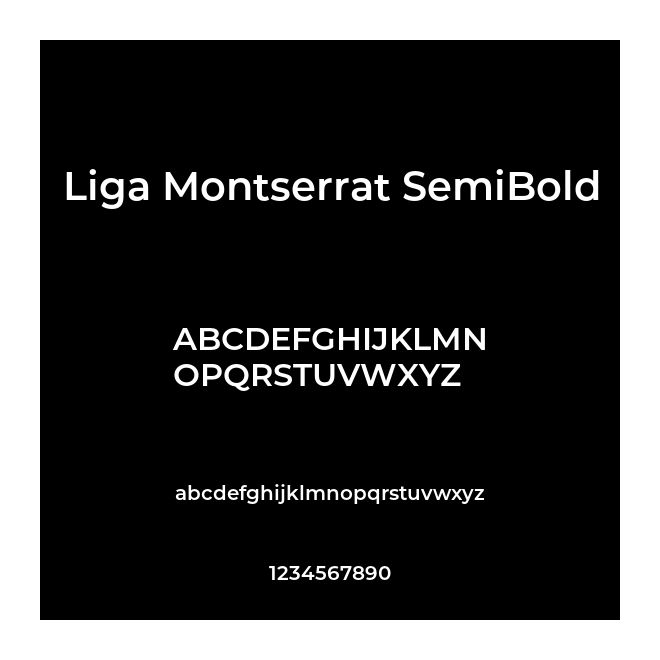 Liga Montserrat SemiBold