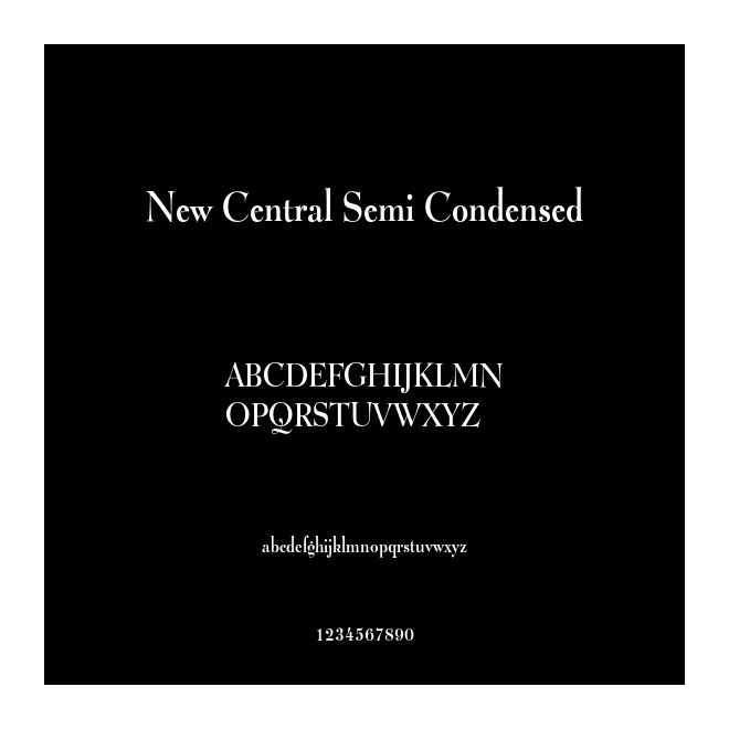 New Central Semi Condensed