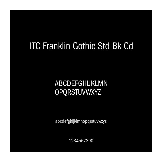 ITC Franklin Gothic Std Bk Cd
