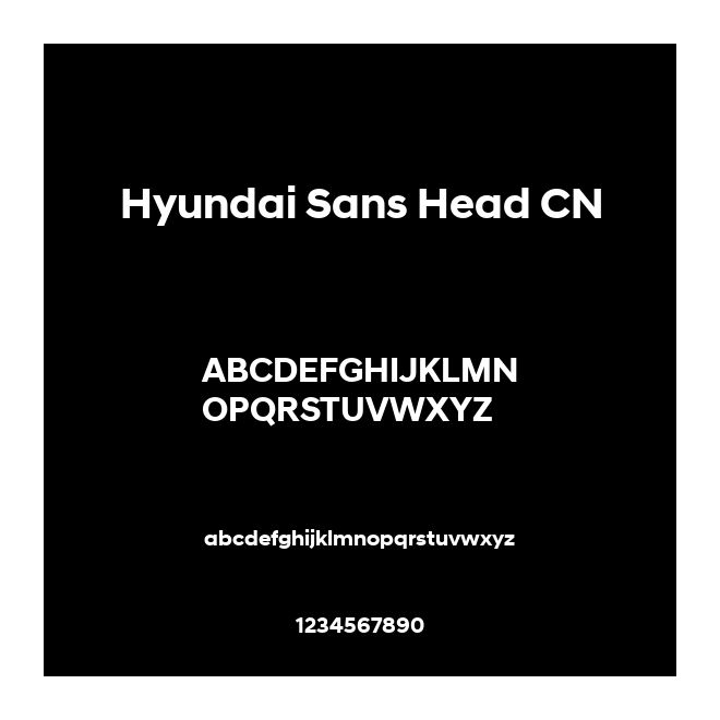 Hyundai Sans Head CN