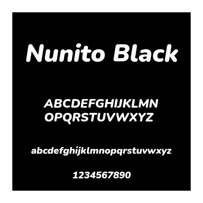 Nunito Black