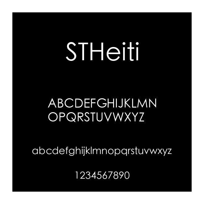 STHeiti