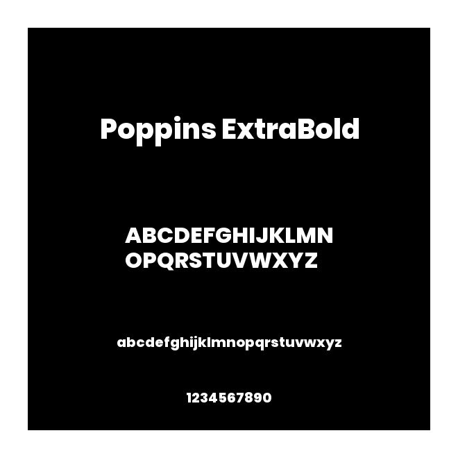 Poppins ExtraBold