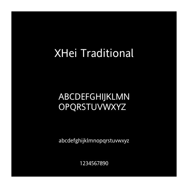 XHei Traditional