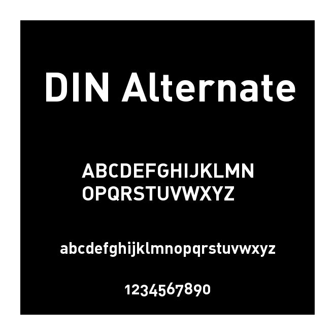 DIN Alternate