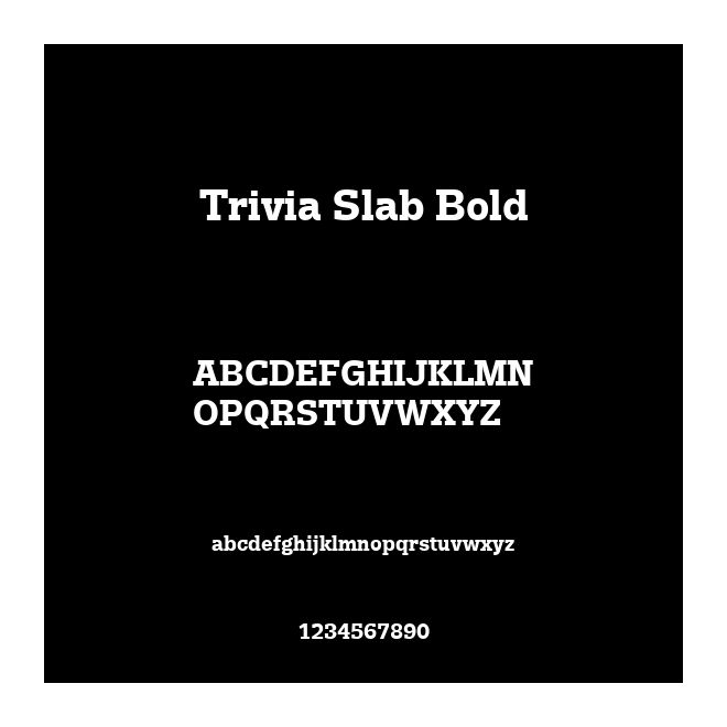 Trivia Slab Bold