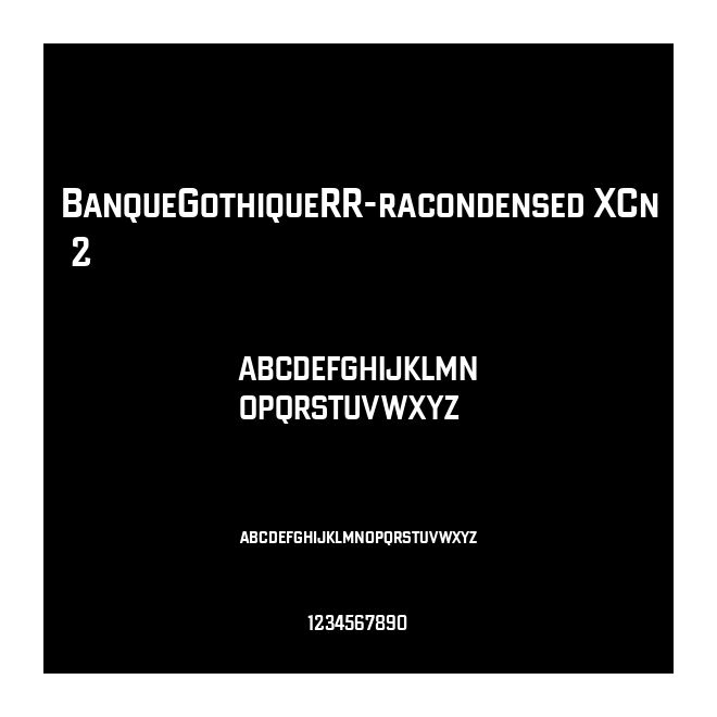 BanqueGothiqueRR-racondensed XCn 2