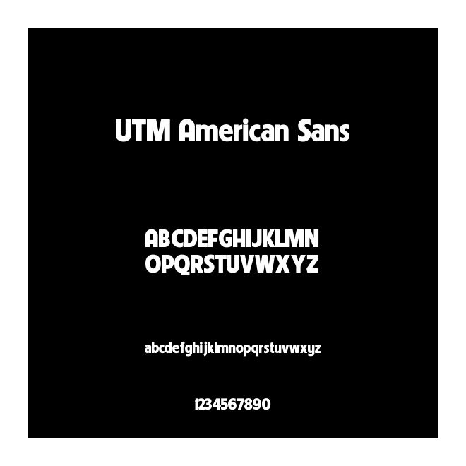UTM American Sans