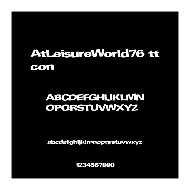 AtLeisureWorld76 ttcon